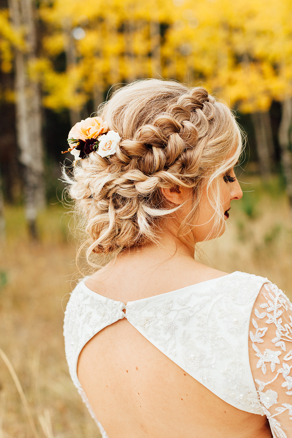 bridal hair braid