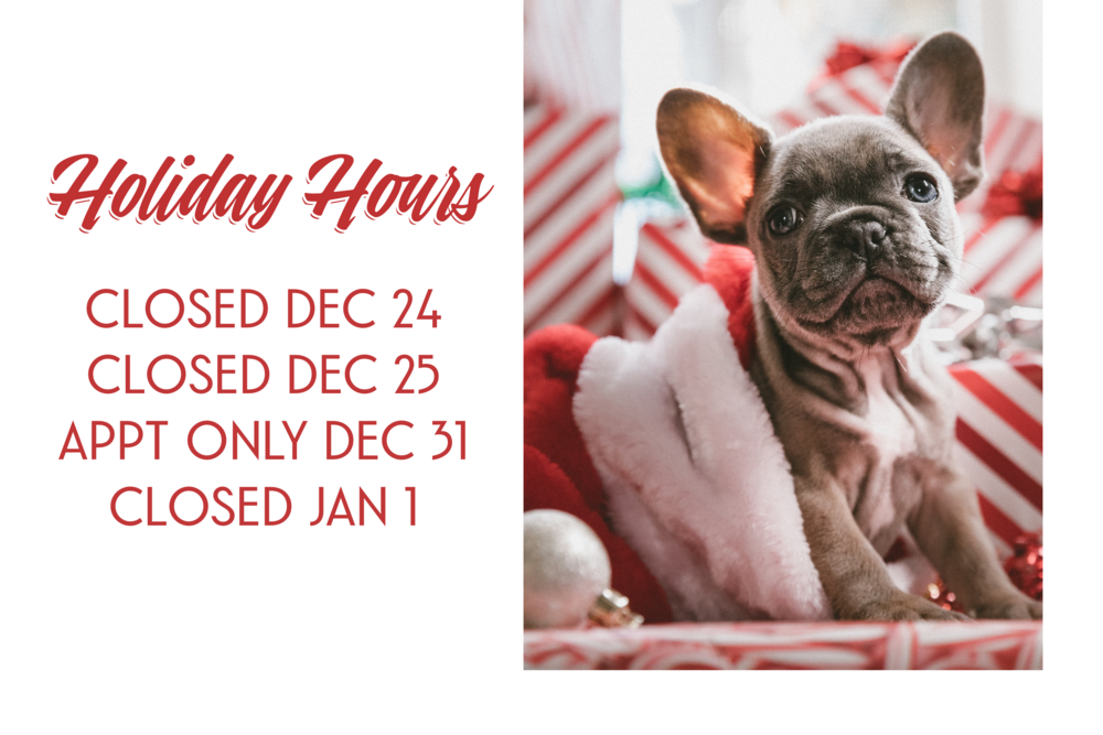 2018 Holiday Hours. Desktop Image