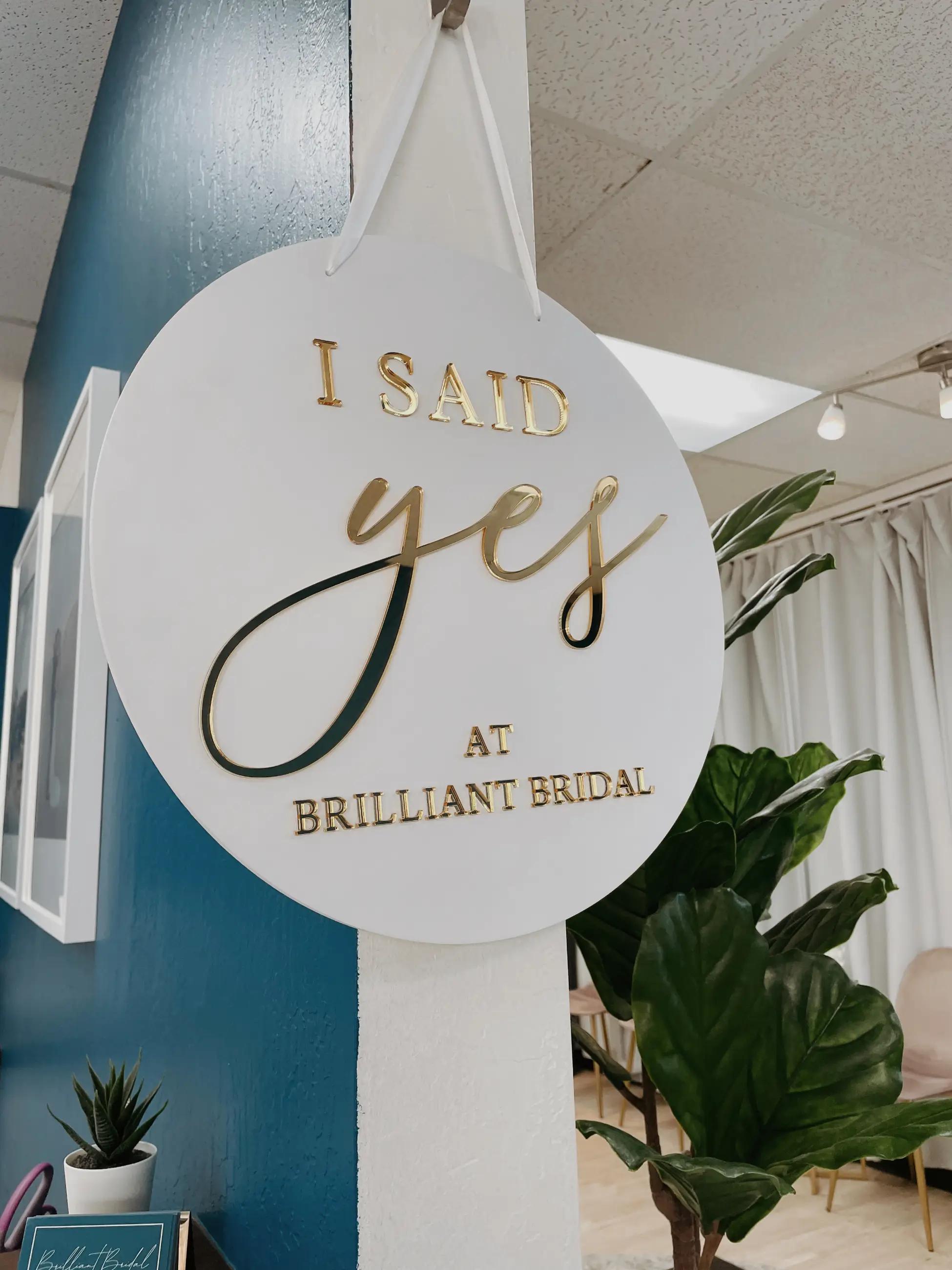 photo of said yes sign for photos